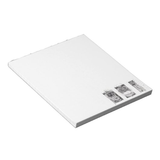 3 singes Chinois Nouvel An Bloc-notes Zodiac (Incliné)