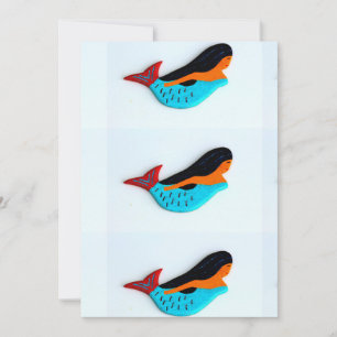 3 sirènes carte d'invitation