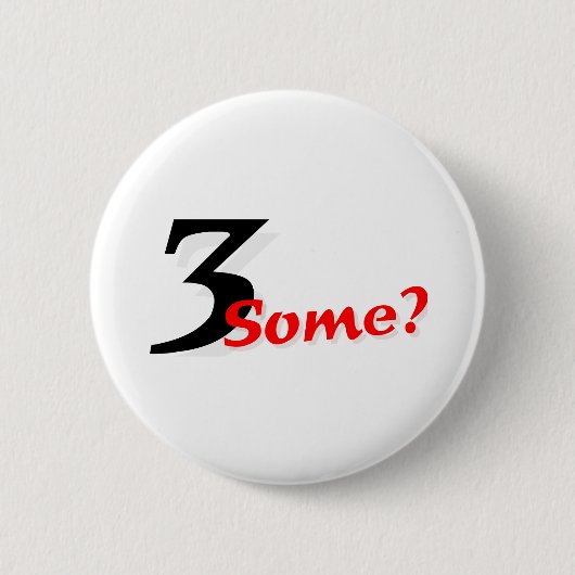 3 Sommige? Ronde Button 5,7 Cm (Voorkant)