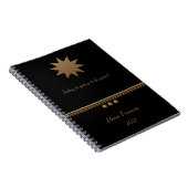 3 Sphere Gold Black Professional Notitieboek (Rechterzijde)