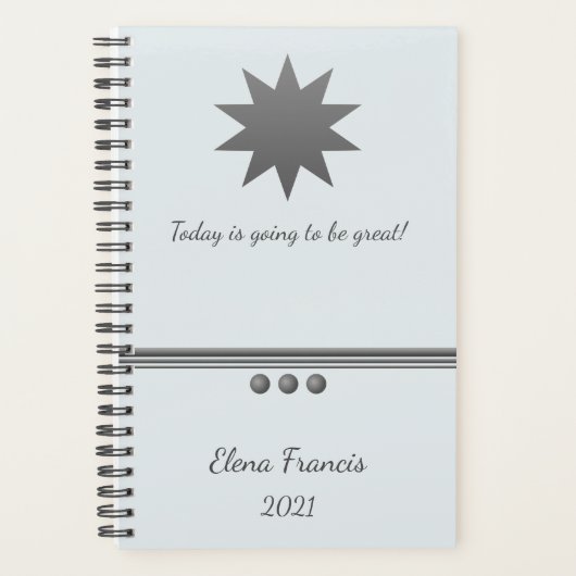 3 Sphere Silver Text Professional Planner (Devant)