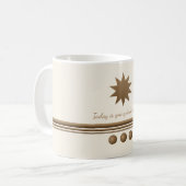 3 sphères brossées Gold & Cream Mug (Devant gauche)