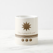 3 sphères brossées Gold & Cream Mug (Centre)