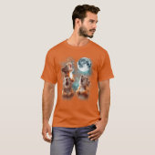 3 Squirrel Moon Howling Squirrel Head Funny for Me T-shirt (Voorkant volledig)