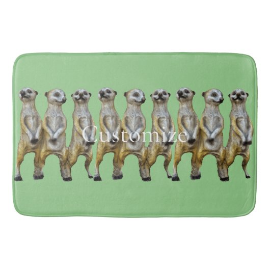 3 Staande Meerkats Thunder_Cove Badmat (Voorkant)
