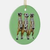 3 Staande Meerkats Thunder_Cove Keramisch Ornament (Rechts)