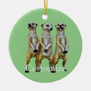 3 Staande Meerkats Thunder_Cove Keramisch Ornament