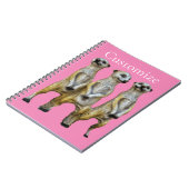 3 Staande Meerkats Thunder_Cove Notitieboek (Linkerzijde)