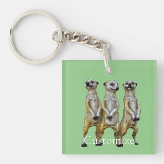 3 Staande Meerkats Thunder_Cove Sleutelhanger (voorkant)