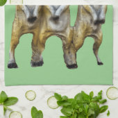 3 Staande Meerkats Thunder_Cove Theedoek (Gevouwen)