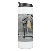 3 Stemmen Waterfles met kippen Thermosbeker (Geroteerd rechts)