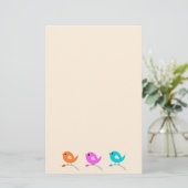 3 Stemvogels Briefpapier (Staand voorkant)