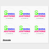 3"Sticker, Blad van 6 Ronde Sticker (Vel)