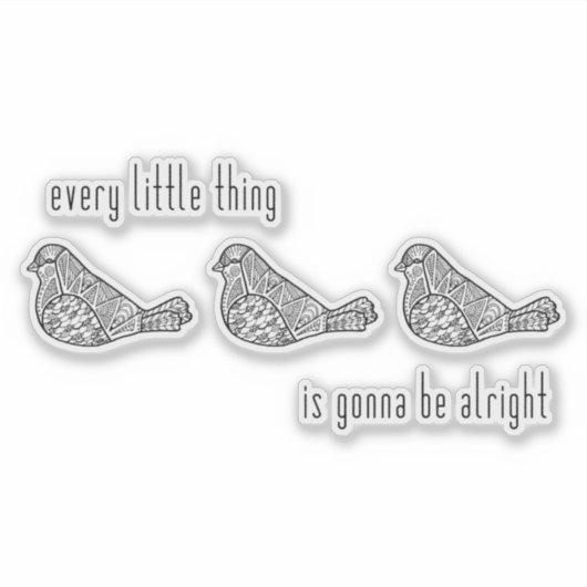 3 Sticker pour petits oiseaux (Devant)