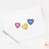 3 Stickers Coeurs (Enveloppe)