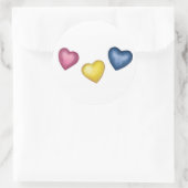 3 Stickers Coeurs (Sac)