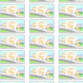 3 stickers de contour de bouc de Billy (Devant)