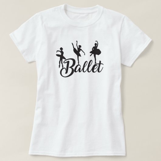 3 T-shirt Ballerinas (Design devant)