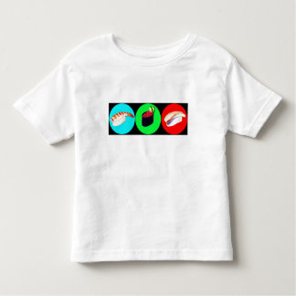 3 T-shirt met kleine Sushies