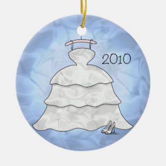 "3 Tier Taffeta" Keramisch Ornament