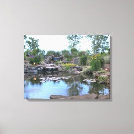 3-tier waterval koi vijver canvas