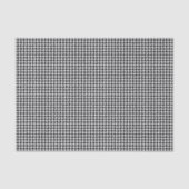 3 Tissue Sheets, Black White Houndstooth Pattern Tissuepapier (Voorkant)