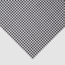 3 Tissue Sheets, Black White Houndstooth Pattern Tissuepapier