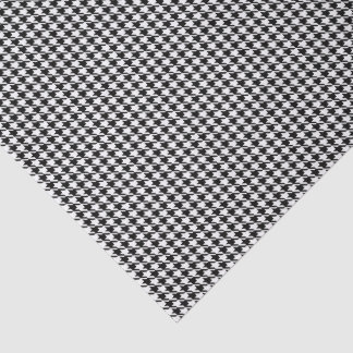 3 Tissue Sheets, Black White Houndstooth Pattern Tissuepapier