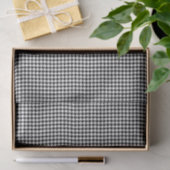 3 Tissue Sheets, Black White Houndstooth Pattern Tissuepapier (Geschenk)