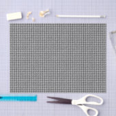 3 Tissue Sheets, Black White Houndstooth Pattern Tissuepapier (Craft)