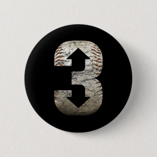 3 tot 3 omlaag drie naar drie omlaag. ronde button 5,7 cm