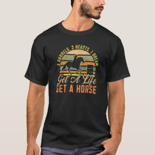 3 Vaten 2 Harten 1 Droom Vat Rijden Renster Paard T-shirt