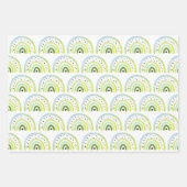3 vellen pakpapier - selectie van regenbogen (Voorkant)