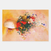 3 vellen van  bloemen inpakpapier (Voorkant 3)