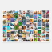 3 vellen White Wrapping Paper Photo Square (Voorkant 3)