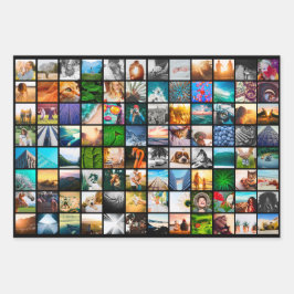 3 vellen Zwart fotopapier voor vierkante vellen