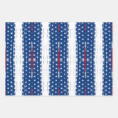 3 Verpakkende Document Bladen  Leuke Amerikaanse S Inpakpapier Vel (Voorkant)