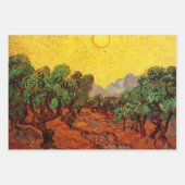 3 verschillende scènes met zonnen van Vincent van  Inpakpapier Vel (Voorkant 2)