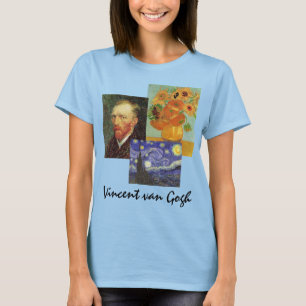 3 verschillende  schilderijen van Gogh T-shirt