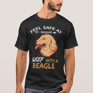 3 Voel je veilig 's nachts Slaap met een beagle T-shirt