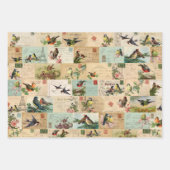 3 vogelkuil Ephemera Sheets Inpakpapier Vel (Voorkant 2)