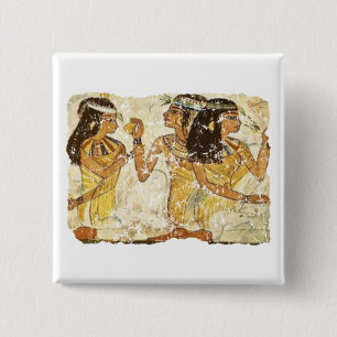 3 vrouwen vierkante button 5,1 cm