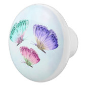 3  Waterverf van astel Butterflies Keramische Knop (Rechts)