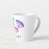 3 Waterverf van astel Butterflies Latte Mok (Rechterhoek)