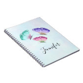 3 Waterverf van astel Butterflies Notitieboek (Rechterzijde)