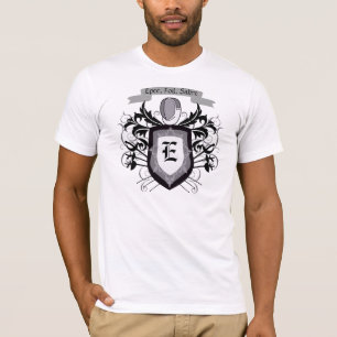 3 Weapon Fencing Crest White Mannen T-Shirt