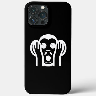 3 Wijze Apen Kikazaru 聞かざる Hoor GEEN Kwaad Emoji iPhone 13 Pro Max Hoesje