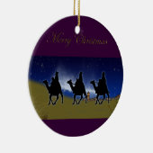 3 Wijze Mannen Bethlehem Kerstornament Keramisch Ornament (Rechts)