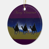 3 Wijze Mannen Bethlehem Kerstornament Keramisch Ornament (Links)