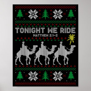 3 Wijzen Vanavond Rijden Wij Kerstmis Poster